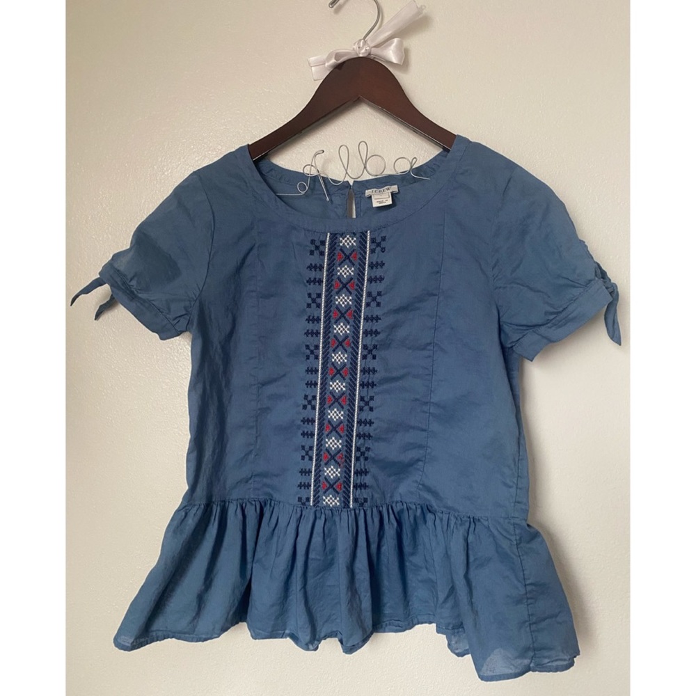 J. Crew peplum blouse